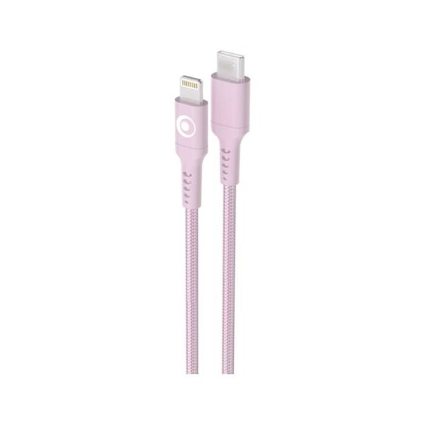 USB-C / Lightning Oplader- og Overførselskabel 3A Power Delivery 60W 1.2m BigBen Connected Pink
