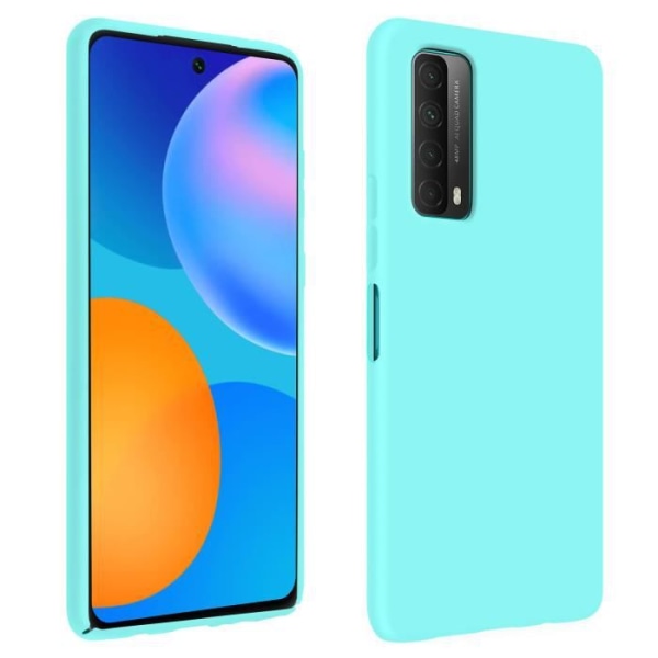 Huawei P smart 2021 etui Silikone Soft Gel Soft Touch turkis finish Blå