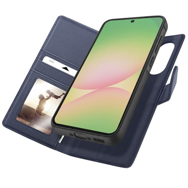 Pungetui til Samsung Galaxy A56 Anti-RFID Beskyttelse Aftageligt Mayaxess Mørkeblå Blå