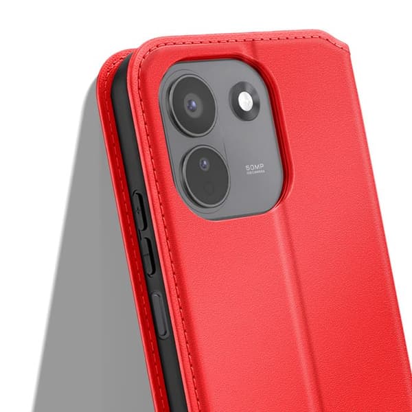 Flip Cover til Redmi Note 17 Pro / 17 Pro Max Standfunktion Classic Edition Rød Röd