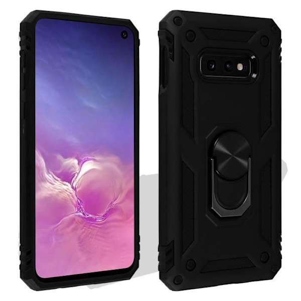 Coque - AVIZAR - Galaxy S10e - Bi-materialer - Stødabsorberende - Videostøtte Sort Svart