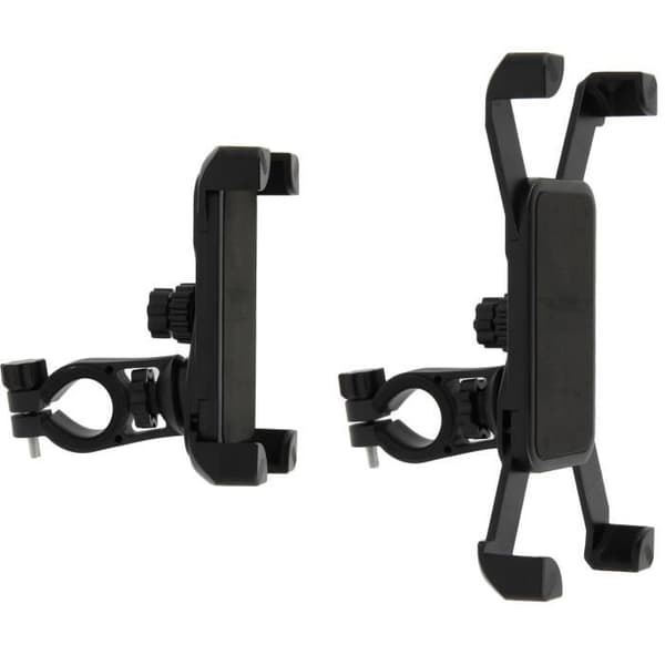 Støtte Smartphone - Universal - Sort - Sikker montering - Til cykel og MTB - Plast