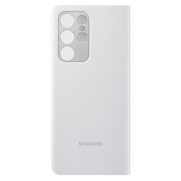 Smart Clear View Cover S21 Ultra Light Grey
