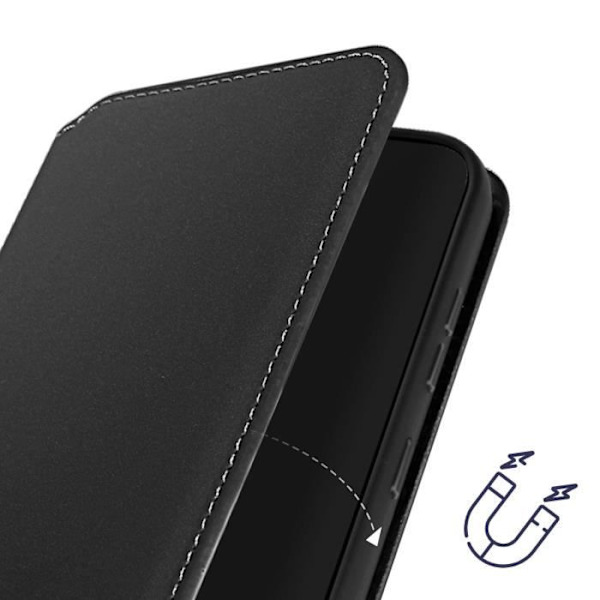 Suojakuori Samsung Galaxy S24 Plus -puhelimelle - AVIZAR - Kaksitaskuinen Flip Stand Function - musta Svart