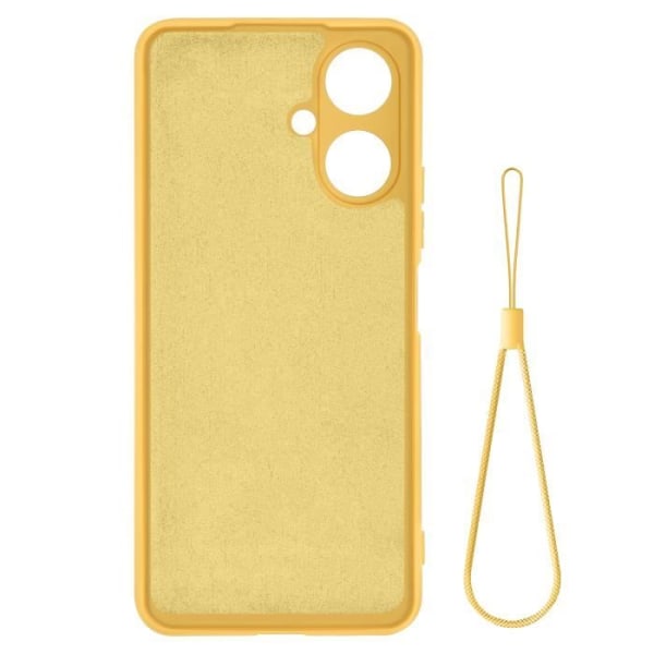Smartphone etui - AVIZAR - Xiaomi Redmi 13C - Stiv - Gul - Anti-fingeraftryk - Håndledsrem Gul