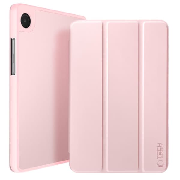 Klapskede til Galaxy Tab A11 Auto-Søvn med Støtte og Stylus Holder Tech Protect Rosa Ros