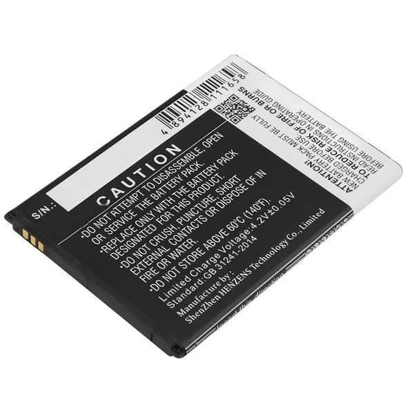 Batteri - AVIZAR - Archos 50b Neon - 2000mAh - 3.7V - Litiumjon - Vit Vit