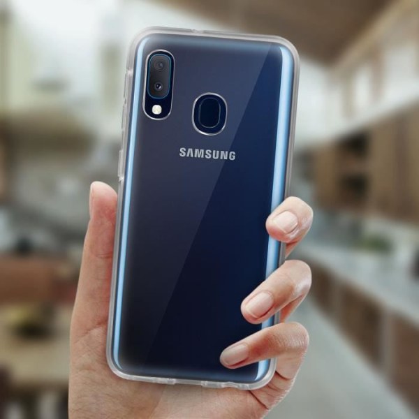 Suojakuori Samsung Galaxy A20e:lle Kova selkäsuoja Etukosketus Läpinäkyvä