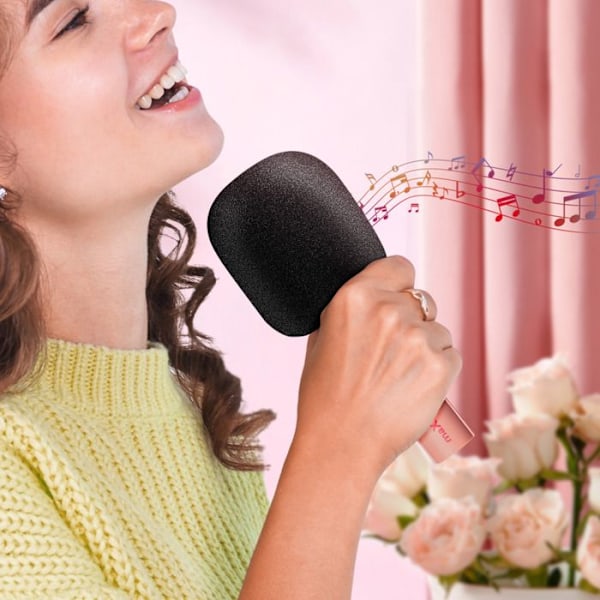 Micro Karaoke Bluetooth Højttaler med indbygget batteri 8 timers Maxlife Pink