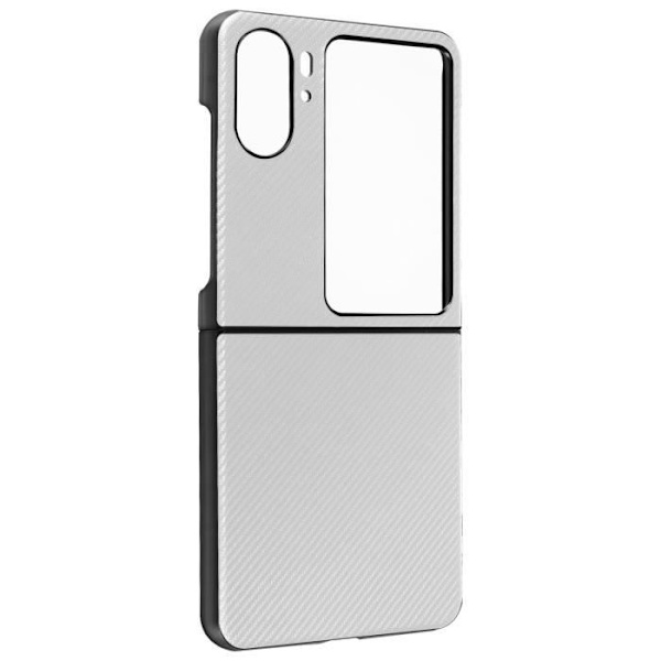 AVIZAR Skyddsfodral till Oppo Find N2 Flip - Vit - Koleffekt - Flip Style Vit
