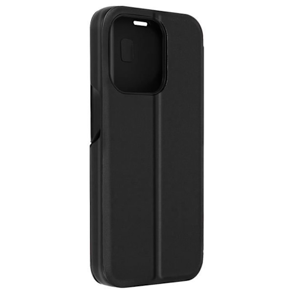 Foliofodral för iPhone 15 Pro Max Flip Display Window Support Video Black Svart