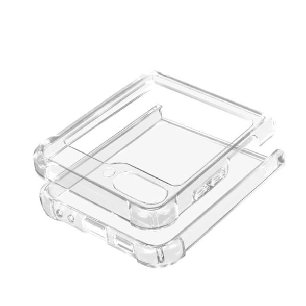Coque - ADVARSEL - Samsung Galaxy Z Flip 5 - Stiv - Transparent - Forstærkede hjørner Vit