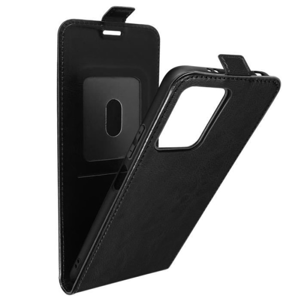 Fodral till Xiaomi Redmi Note 12 5G magnetisk vertikal flipkorthållare Svart Svart