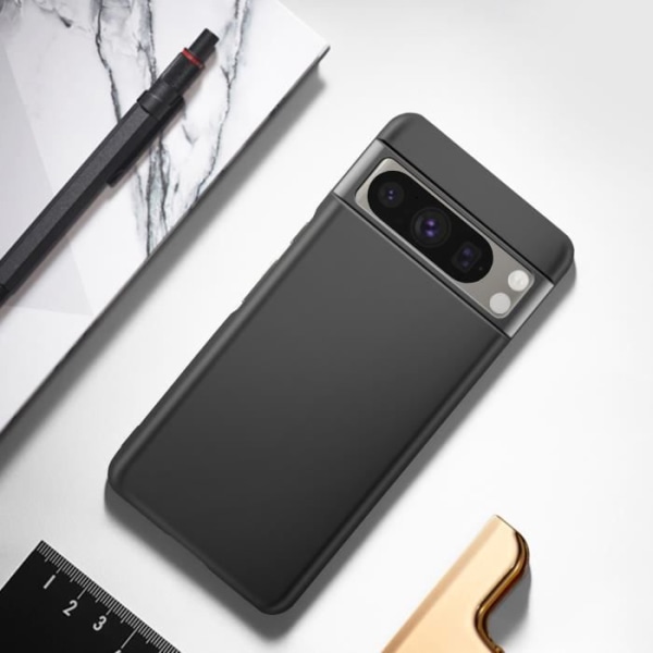 Coque - ADVARSEL - Google Pixel 8 Pro - Stiv - Sort - Anti-fingeraftryk - QI-opladning Svart