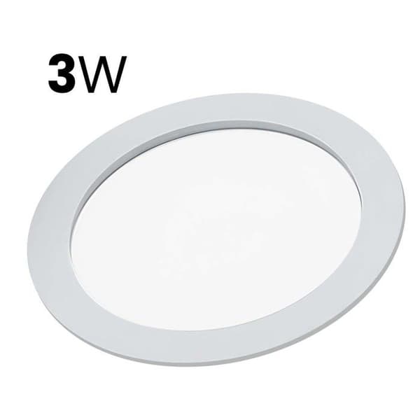 LED-paneler - AVIZAR - Rundt LED-panel 3W 16,7 cm - 3W - Diameter 16,7 cm - Indbygningsmodel Vit