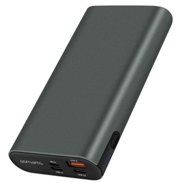 Powerbank 20000mAh Dubbel USB-C 130W och USB-port 18W Enterprise 2 4Smarts Grey