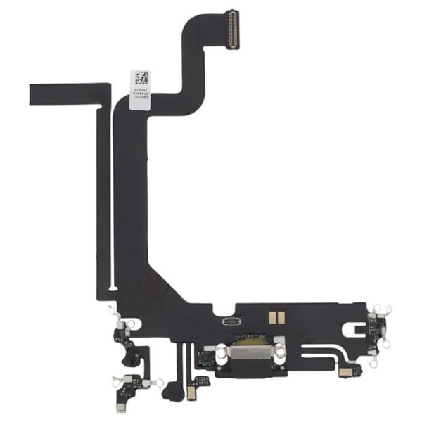 Opladningsstik - AVIZAR - iPhone 14 Pro Max - Lightning Port - Integreret mikrofon - Sort Svart