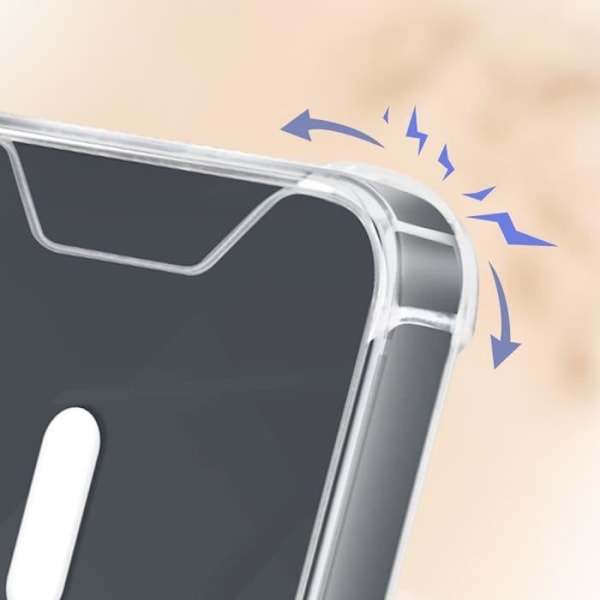 Kotelo - AVIZAR - iPhone 13 - Silikonigeeli - Vahvistetut kulmat - Iskunkestävä - Läpinäkyvä Transparent