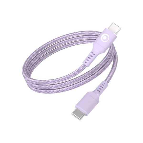 USB-C Opladerkabel - BigBen - 1,2m - 3A - Power Delivery 60W - Lilla