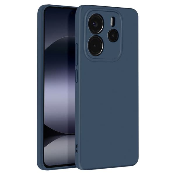 Skal - AVISERA - Xiaomi Redmi Note 14 4G - Semi-rigid - Anti-spår - Mörkblå Blå