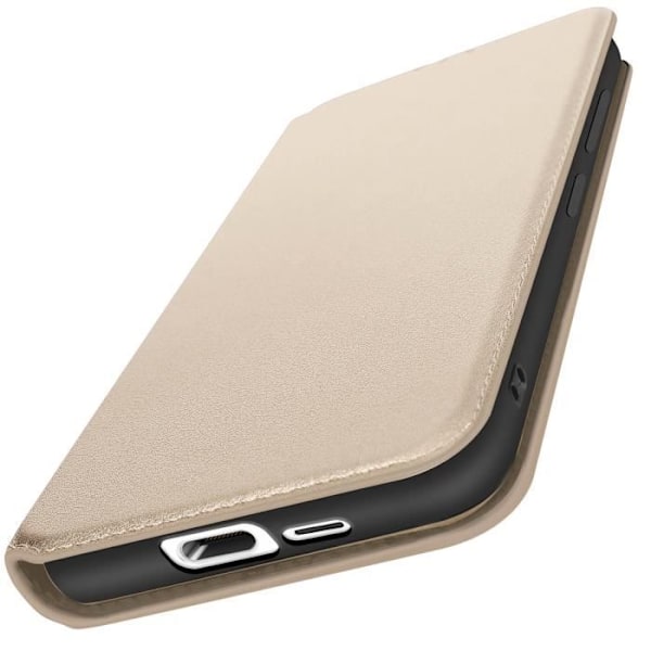 Etui för Samsung Galaxy S24 FE Klipp Portfölj och Videostöd Guld