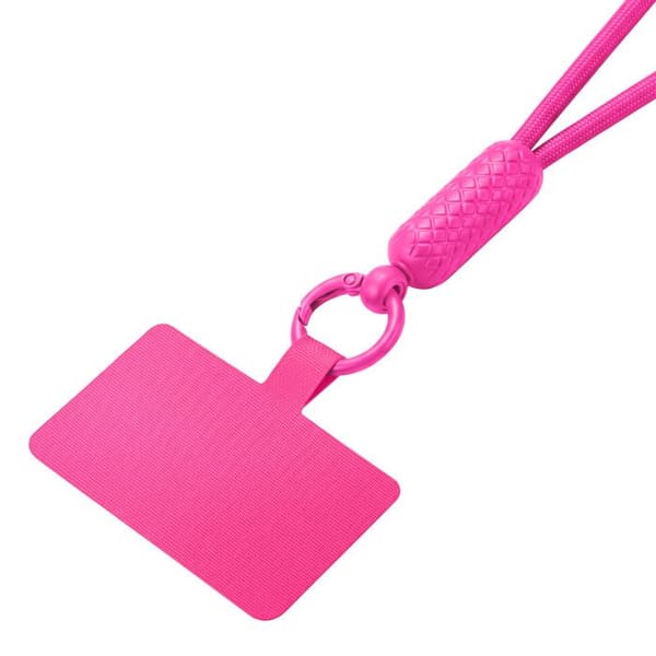 Justerbar Smartphone Halsrem med Zanaé Adapter Fuchsia Ros