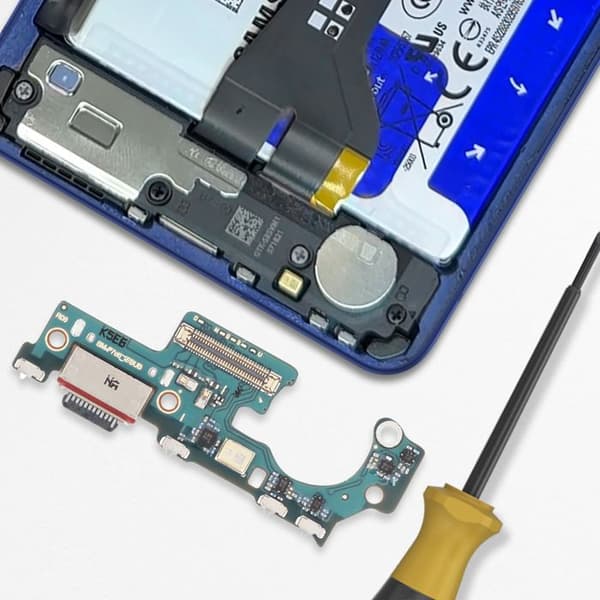 Original USB-C opladerstik til Galaxy Z Flip7 med Samsung mikrofon i grøn Grön