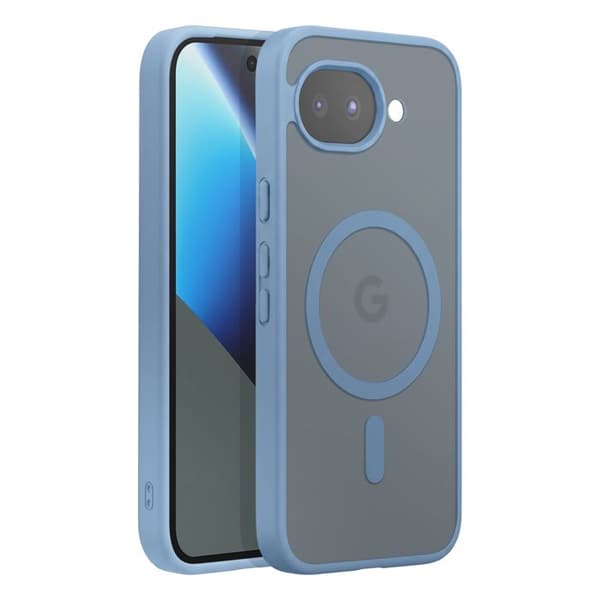 Cover til Google Pixel 10a Kompatibel med MagSafe Collection Frost Farve Lys Blå Blå