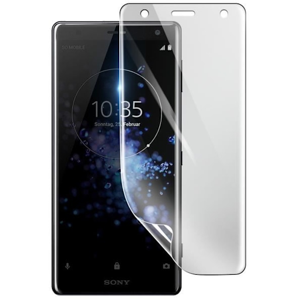 Suojakalvo - 3MK - Sony Xperia XZ2 - Iskunkestävä Hydrogeeli - Läpinäkyvä - Naarmuuntumaton Transparent