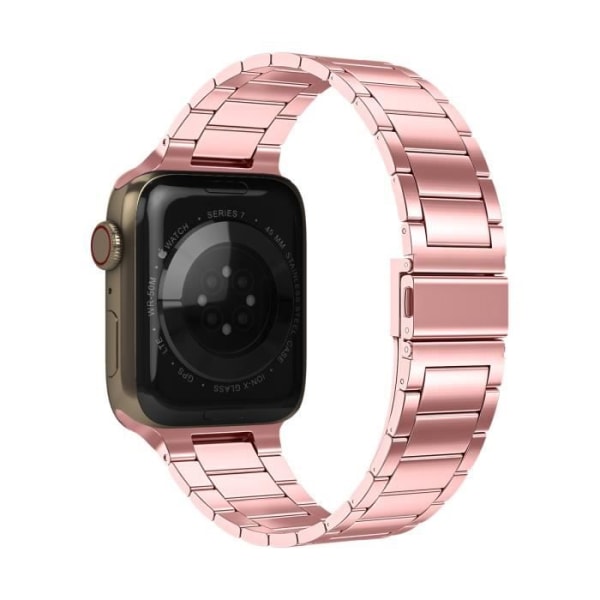 Armband för Apple Watch 41mm / 40mm / 38 mm Rosa stållänkar