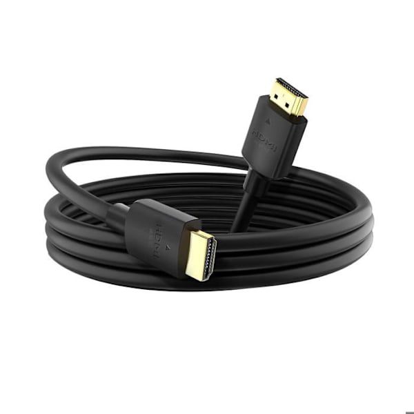 HDMI 2.0 -kaapeli 4K 60Hz TV:lle, kullattuja liittimiä, 1m, Swissten, musta
