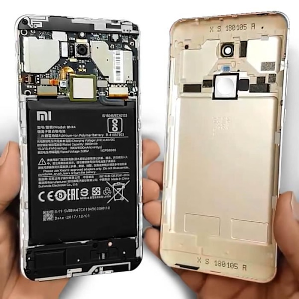 Xiaomi BN44 Original Xiaomi Redmi Note 5/5 Plus batteri 3900mAh - Sort svart