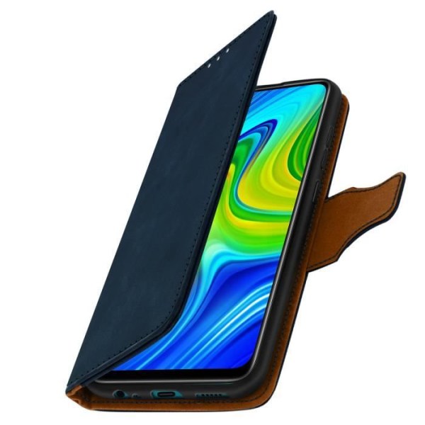 Hus - Xiaomi - Redmi Note 9 - Vintage - Blød - Magnetisk Blå