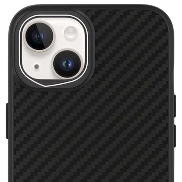 Coque - SPIGEN - iPhone 15 Plus - Kolfiber - Stötbeständig - Svart Svart