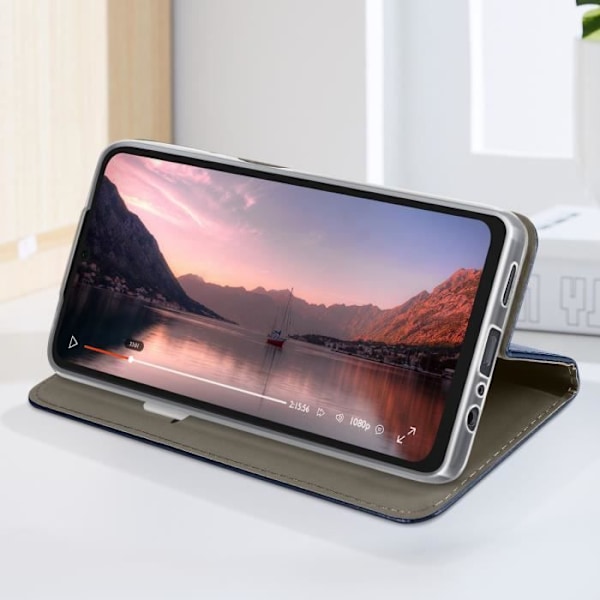 Magnetisk flipfodral för Samsung Galaxy A06 med kortfack Blå Natt Blå