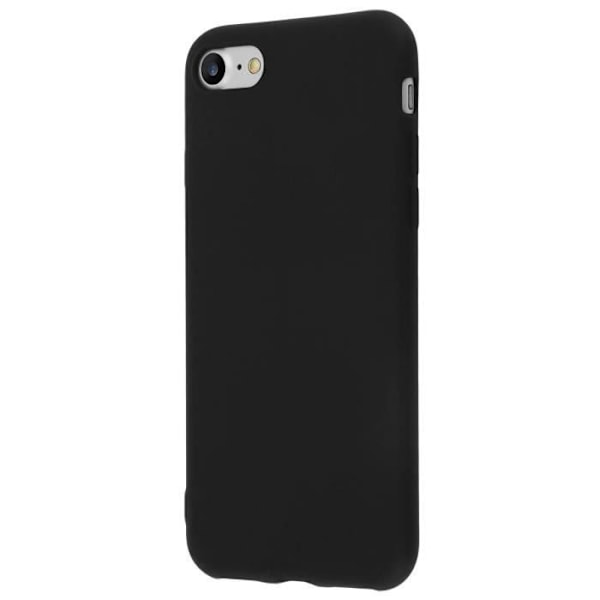 Bagcover AVIZAR til iPhone 7 og iPhone 8 - Mat sort - Blødt silikonegummi - Mat finish Svart