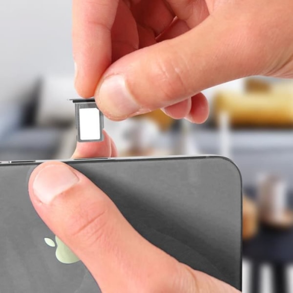 SIM-korttiteline - Apple iPhone 12 Pro - Vaihtonano-SIM-paikka - Hopea - Harmaa Pengar