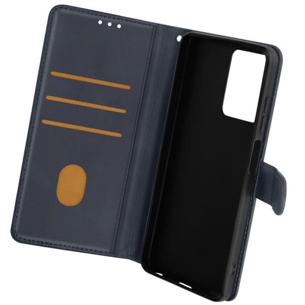 Fodral för HMD Pulse Pro Handledsrem Flip Wallet Stand Midnight Blue Blå