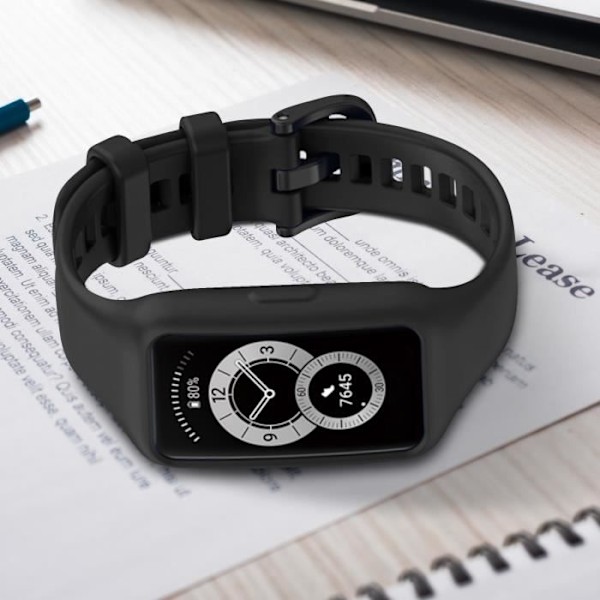 Armbånd til Huawei Band 7 / 6 Pro / 6 / Honor Band 6 Soft Silikone Sort