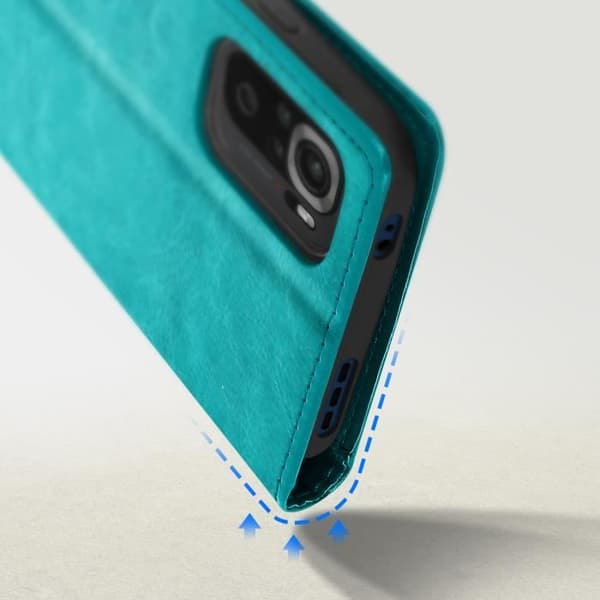 Skyddsfodral - AVIZAR - Vintage - Blå - Redmi Note 10s och Note 10 - Videostöd Blå