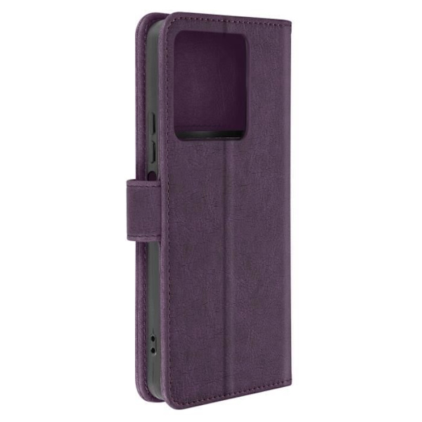 Kotelo Xiaomi Redmi Note 13 5G:lle - AVIZAR - Chesterfield - Lompakko ja videoteline - Tumman violetti Lila