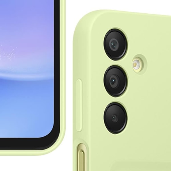 Etui til Samsung Galaxy A15 4G og 5G Samsung kortholder Lime Green Grön