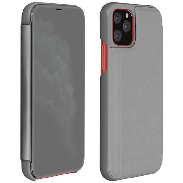 iPhone 11 Pro-fodral - AVIZAR - Hårdgummi - Genomskinlig lucka - Spegel - Videostativ Pengar