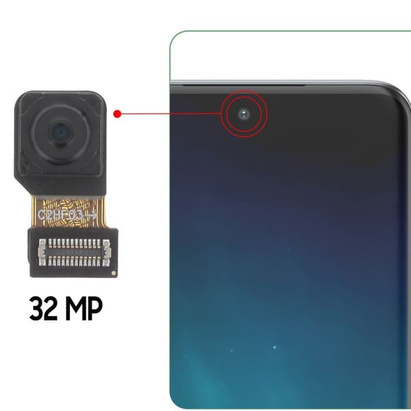 Frontkamera til Motorola Edge 40 Neo Selfie-sensor 32MP Relife Sort