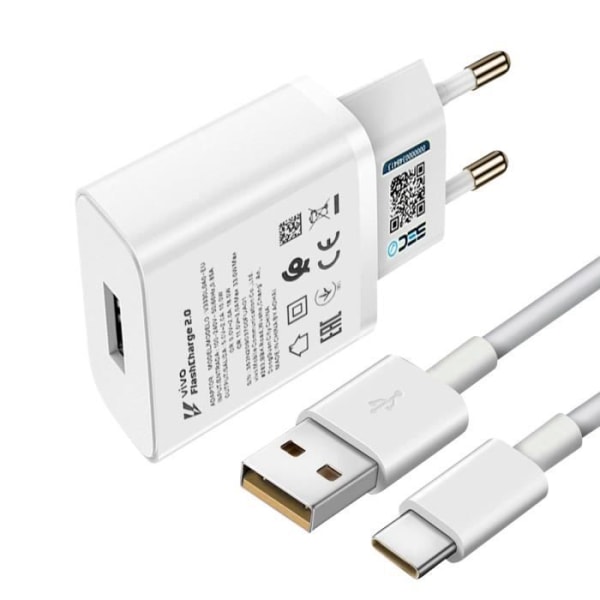 USB-netoplader og USB-C-kabel Strøm 33W Original Vivo White