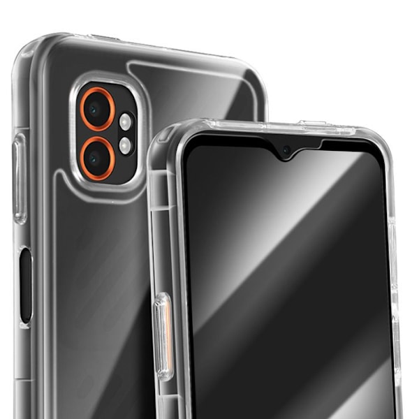 Pakke Beskyttelse til Samsung Xcover 7 Pro Slagfast Cover Tempered Glas Transparent Vit