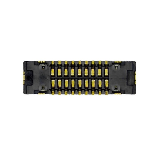 FPC-liitin Etukamera iPhone XR Blackille Svart