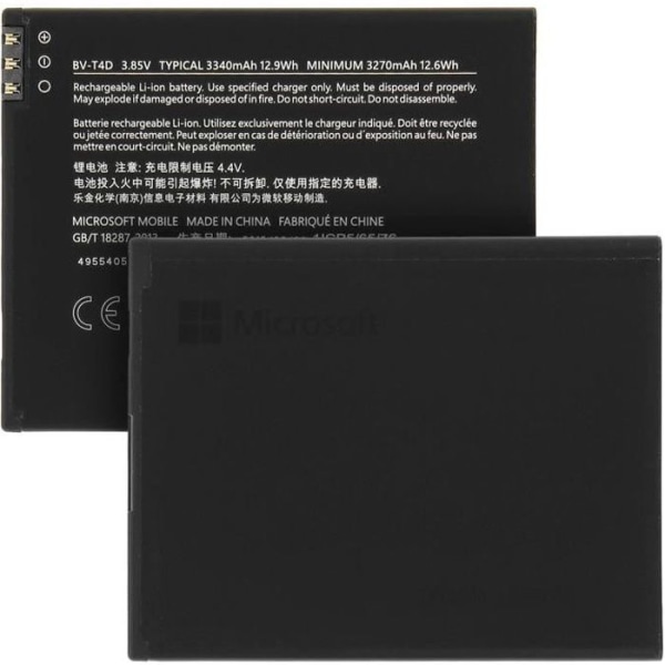 Original Microsoft Lumia 950 XL batteri - Microsoft BV-T4D 3340mAh