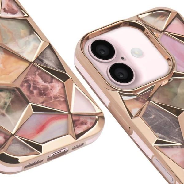 Fodral till iPhone 16 Stötsäker Twinki Collection Gold Gul