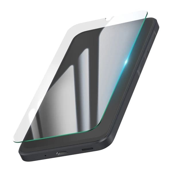 Pack med tillbehör, glasback och laddare för Samsung Galaxy A17, transparent Vit